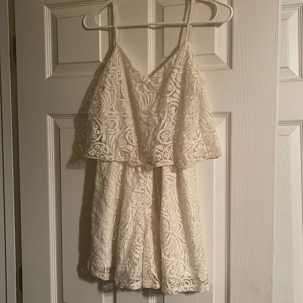 Spaghetti strap romper